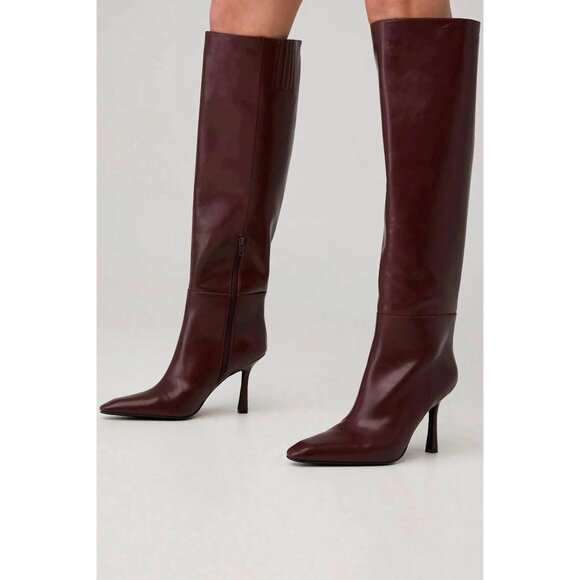 Jeffrey Campbell Sincerely Boots in Brown 9 New Womens Knee High Heels - Picture 10 of 10